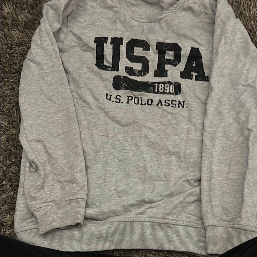 US Polo Assn Gray Sweatshirt